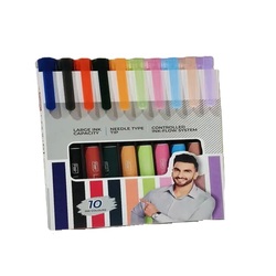 Flair Liquid GT Ink Pen - Set of 10 Ink Colour